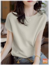Summer Casual Solid Blouse