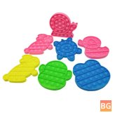 6pcs Push Bubble Sensory Toy Set - Anti-stress Fidget Toys Brain Training Educational Puzzle Toy for Adults Kids