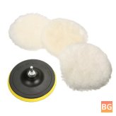 6 Inch Wool Polishing Bonnet Set with Drill Adapter