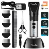 Domipet NC01 Dog Clipper Groomer Professional 3 Speed Low Noise Rechargeable Hair Clipper with Grooming Accessories Cats Animals Waterproof