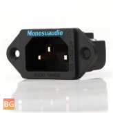 Monosaudio IB70 AC 250V 10A Power Socket Plug for Speaker Amplifier