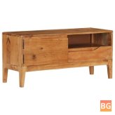 TV Cabinet - Solid Acacia Wood 31.5