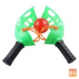 Green Toss & Catch Racket Game - Outdoor Toy for Parent-Child Fun