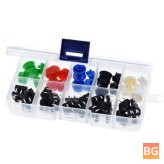 25PCS Micro Touch Switch with Keycaps and Case