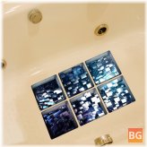 Waterproof Bathtub Sticker with 3D Pattern