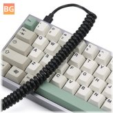KBDfans Spiral Telephone Line Mechanical Keyboard Data Cable - USB Type-C