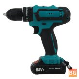 88VF 3-in-1 Cordless Drill with 7500mAh Battery and 2-Speed Impact
