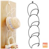 KITCHEN ORGANIZER HOOKS FOR HATS CLothes Ties - Wire Stackable Storage Rack