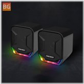mini music speaker with RGB LED and 3.5mm jack