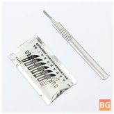 Surgical Scalpel Blades (10pcs) + 1pc #3 Handle
