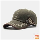 Metal Boat Anchor Baseball Hats - Letter Embroidery - Outdoor Sunscreen Ivy Cap