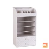 Small Jewelry Cosmetic Storage Box - White