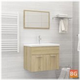 Sonoma Oak Chipboard Bathroom Furniture Set