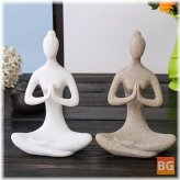 Yoga Lady Figurine Home Decorations - Ornament