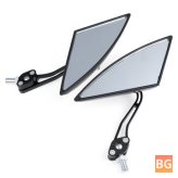 Triangle Motorcycle Mirror with Aluminum Rod