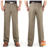 Work Pants with a Breathable Cotton Material and a Straight Leg
