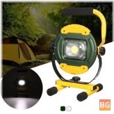 220V Flood Light for Hiking - 30W Portable USB Rechargeable COB LED