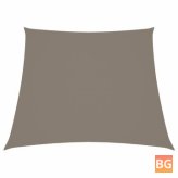 Zonnescherm trapezium 4x3m Oxford stof taupe