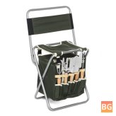 Folding Fishing Chair and Backpack - Hiking Camping Storage