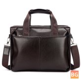 Business Bag for Men - Faux Leather