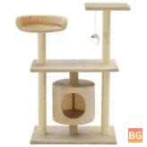 Cat Tree with Sisal Scratching Posts - 95 cm