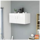 Wall Mounted Cabinet - High Gloss White 31.5