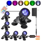 Waterproof LED Pond Spotlights with Color Options