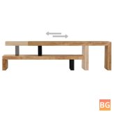 TV Stand with Wood Grain