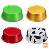 Reusable Foil Cake Cups with Covers - 100pcs/set