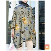 Women's Blouse with Long Sleeve Print