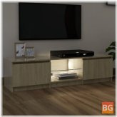 TV Cabinet with LED Lights - Sonoma Oak