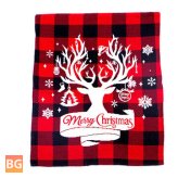 Christmas Chair Back Cover - Deer Tree Elk