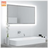 LED Bathroom Mirror - Gray 31.5