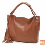 Vintage Tassel Women's Handbag - Luxury Tote Bag