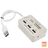 OnChoice USB 3.0 Hub - 7 in 1 Hub with Card Reader and TF Card Reader
