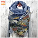 Soft and comfortable scarf for women who love graffiti art
