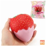 Squishy Strawberry with Jumbo Packaging - 10cm