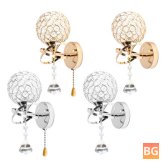 Silver/Golden Crystal Wall Light Fixture - sconces for bedroom and hallway