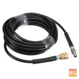 High Pressure Washer Hose - 10M 3/8 Quick Connect Black Tube