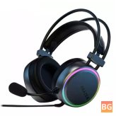Lenovo H3 Gaming Wired Headset - 50mm Dynamic Driver 7.1 Surround Sound RGB Light ENC Noise Cancelling 0.29KG