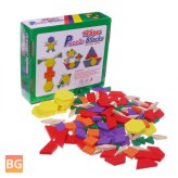 Jigsaw Puzzles with Children's Intellectual Geometric Shapes