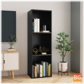 TV Cabinet/Book Cabinet Black 14.2