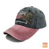 Sun Hat with Cartoon Embroidery - Baseball Cap