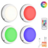 Remote Control LED Cabinet Lights - Elfeland 4PCS RGB 16 Colors