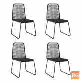 Outdoor Chairs - 4 Pieces Rattan