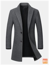 Woolen Trench Coat - Mid-Length - Slim Fit