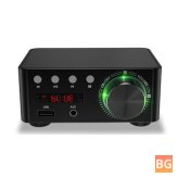 Bluetooth 5.0 Amplifier for HiFi TV Computer - RCA Stereo Sound TF Card AUX
