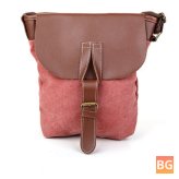Women's Messenger Bag with Canvas