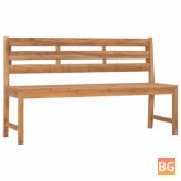 Garden Bench with Teak Wood