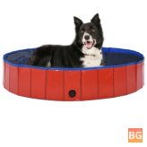Puppy Bath Tub for Cats - Red - 160x30 cm